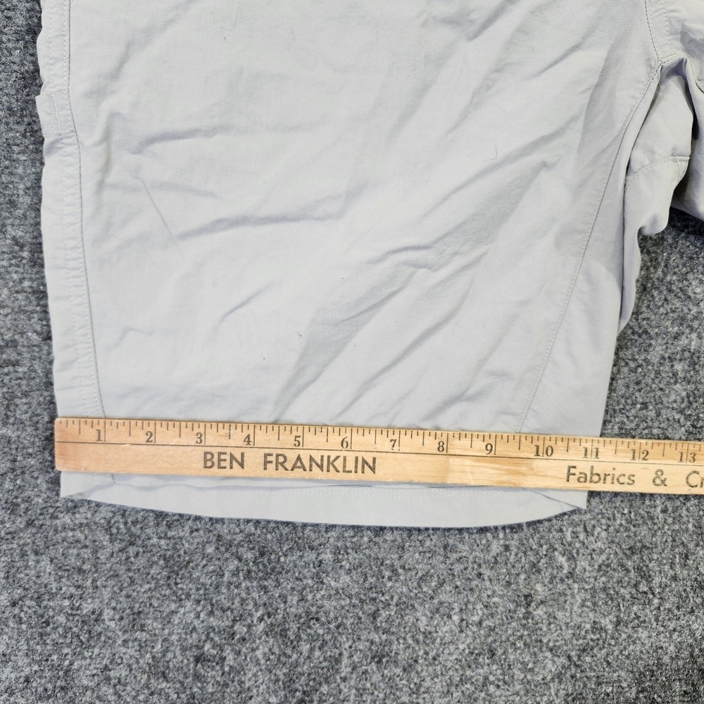 Simms Shorts Mens 36 Gray 8" Nylon Chino Lightweight Fishing Hiking Outdoor - Picture 9 of 10